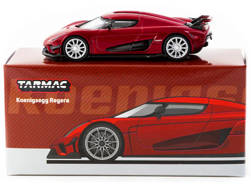 その他 K-K 1/64 Tarmac Works Koenigsegg Regera (Red Metallic) Diecast Car