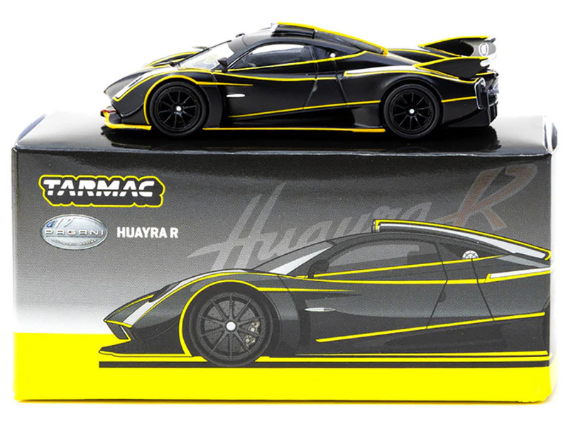 1/64 Tarmac Works Pagani Huayra R (Matte Black & Silver) Diecast