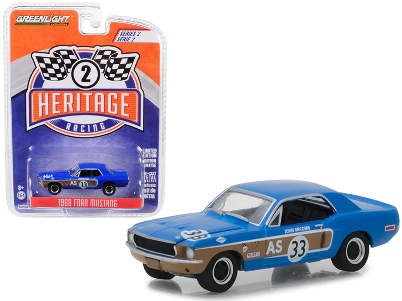 IXOシリーズ 1968 Ford Mustang AS #33 John McComb Trans Am Continental