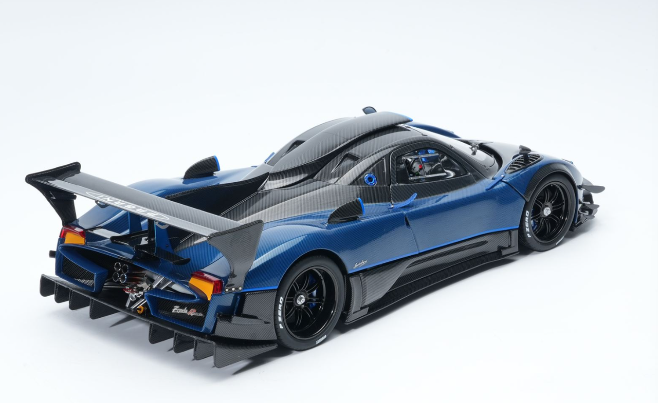 1/18 BBR & Almost Real Pagani Zonda Revolucion (Carbon Black & Blue) Full Open Diecast Car Model with Standard Package 1/18 BBR & Almost Real Pagani Zonda Revolucion (Carbon Black & Blue) Full Open Diecast Car Model with Standard Package
