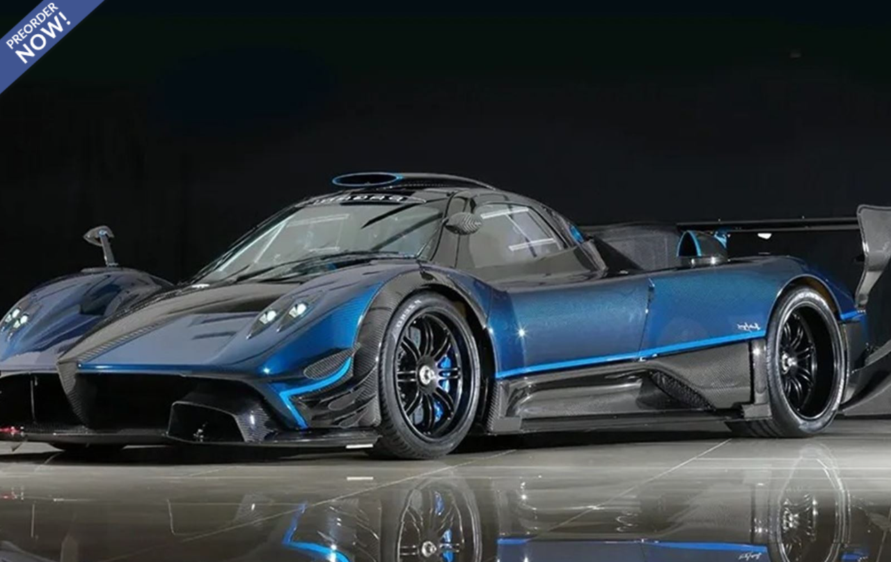 はと 1/18 BBR & Almost Real Pagani Zonda Revolucion (Carbon Black
