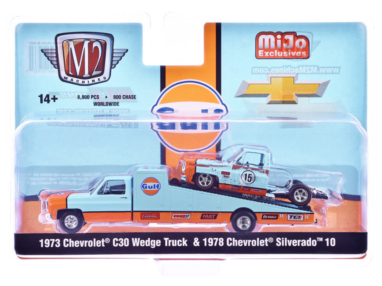 1/64 M2 Machines 1973 Chevrolet C30 Wedge Truck & 1978
