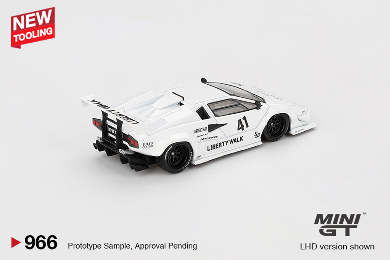 1/64 Mini GT Lamborghini Countach LB-Works (White) 2024