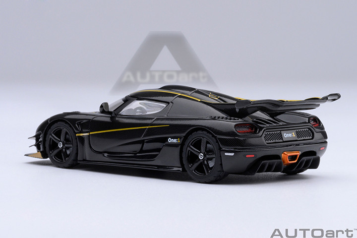 1/64 AUTOart Koenigsegg One: 1 (Clear Carbon Fiber with Gold