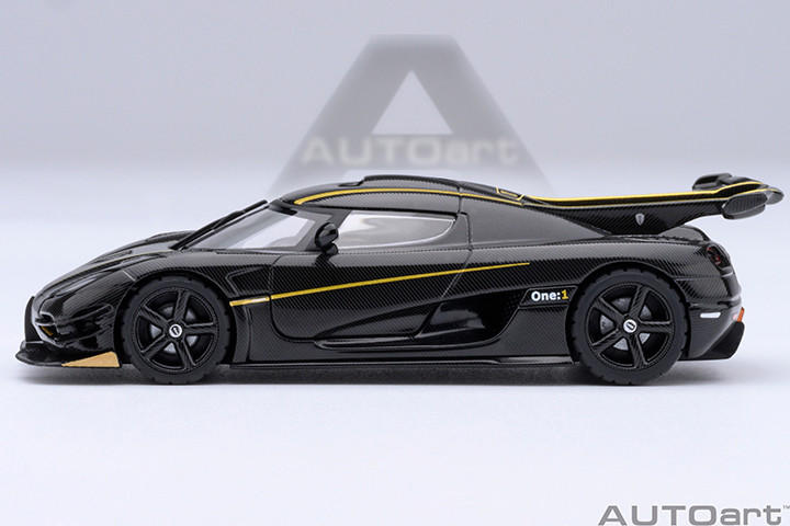1/64 AUTOart Koenigsegg One: 1 (Clear Carbon Fiber with Gold