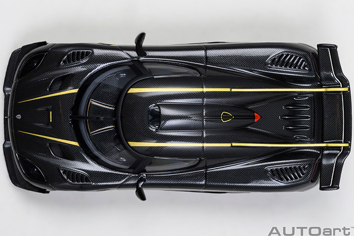 1/64 AUTOart Koenigsegg One: 1 (Clear Carbon Fiber with Gold