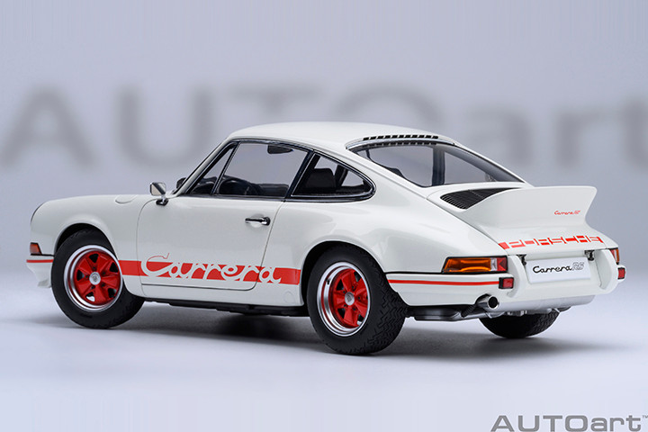 1/18 AUTOart Porsche 911 Carrera 2.7 RS (Grand Prix White with Red
