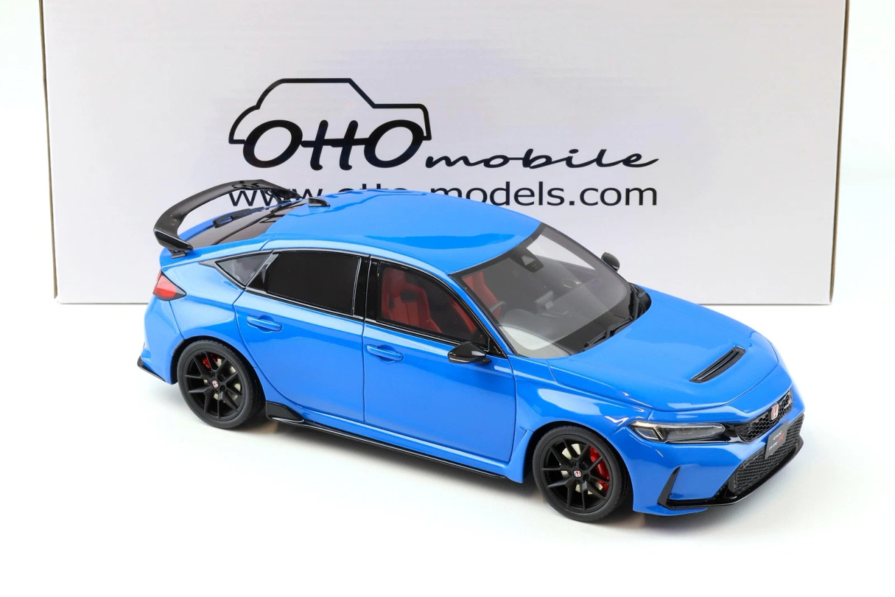 1/18 OTTO 2022 Honda Civic Type R (Boost Pearl Blue) Car Model