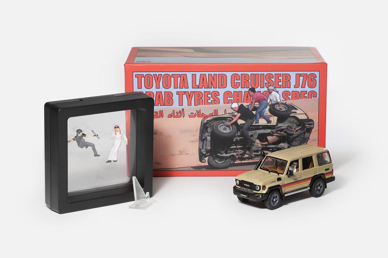 1/64 GCD Toyota Land Cruiser J76 Arab Tires Change Spec Diecast Car Model