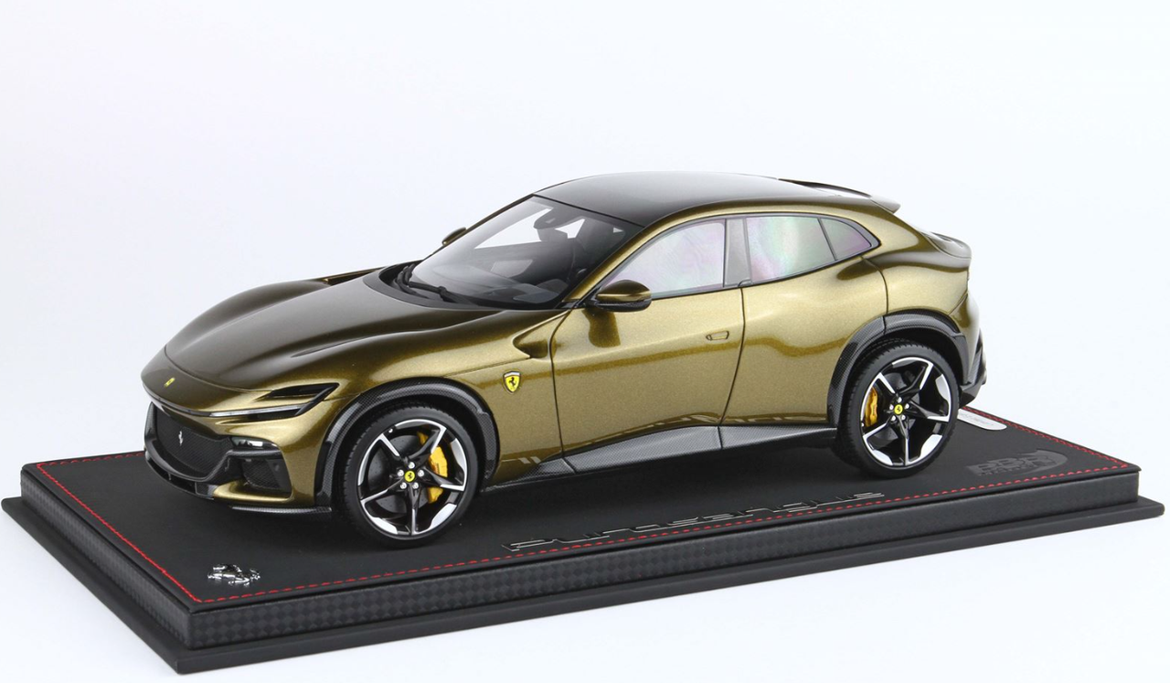 1/18 BBR Ferrari Purosangue with Panoramic Roof (Green Volterra) Car Model Limited 20 Pieces