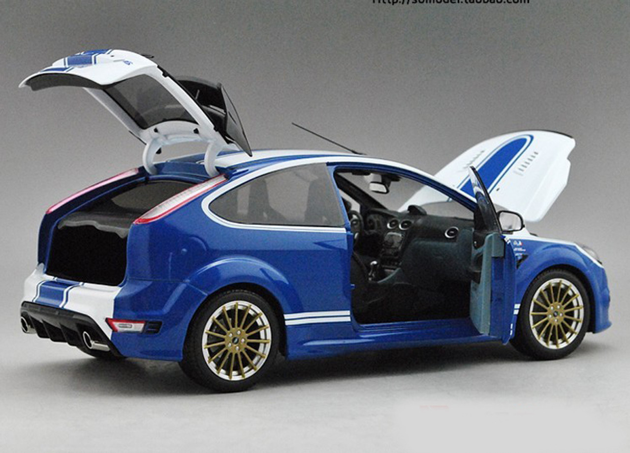 1/18 Minichamps Ford Focus RS 500 LE MANS Classic Edition (Blue w/ White Stripe) Diecast Car Model