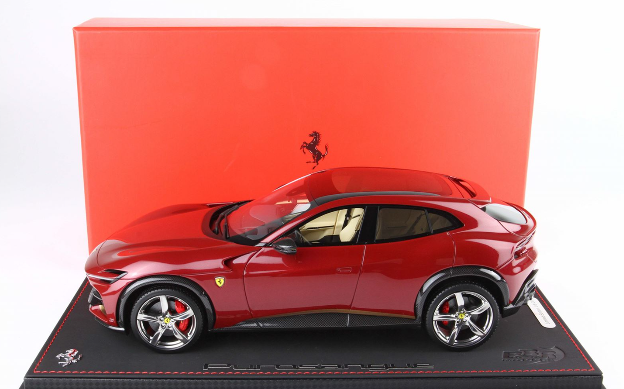 Ferrari Purosangue Rouge Mugello 1/18 – BBR Models P18219E – Résine Neuve