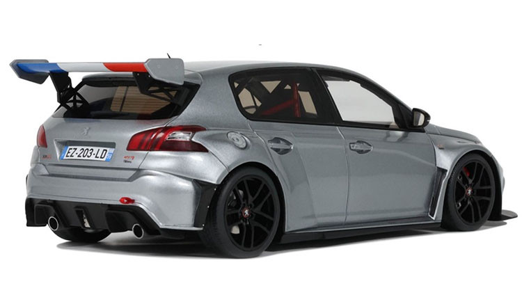 1/18 OTTO 2020 Peugeot 308 RC by Factory Gris Artense (Silver) Car