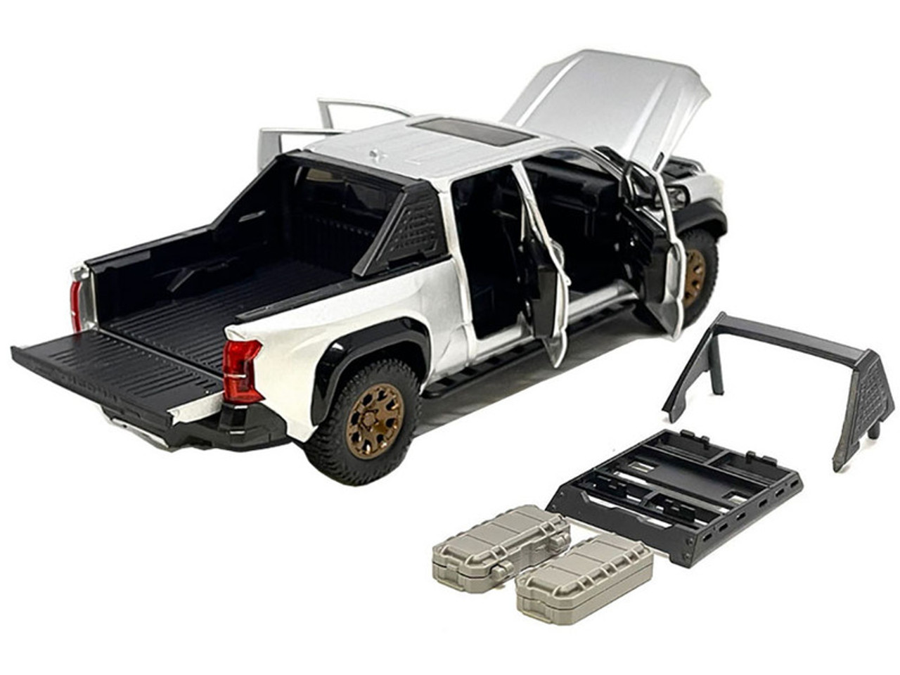 1/24 2024 Toyota Tacoma Trailhunter Edition (Silver) Diecast Car Model