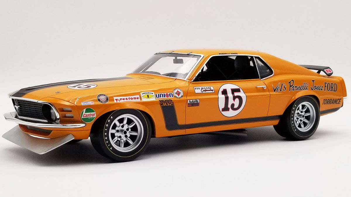 ジョン 1/12 RAR 1970 Ford Trans Am Mustang #15 Champion Parnelli Jones