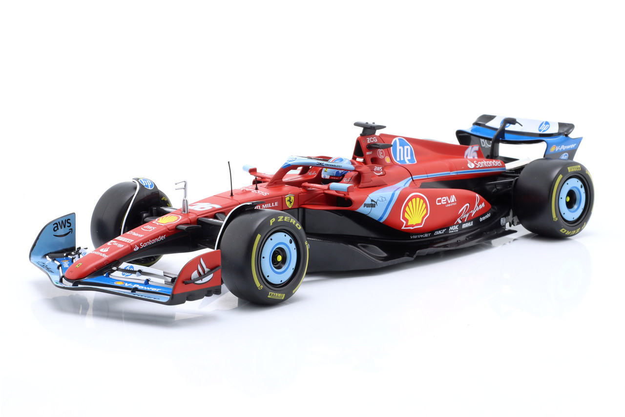 1/18 BBurago 2024 Formula 1 Charles Leclerc Ferrari SF-24 #16 3rd