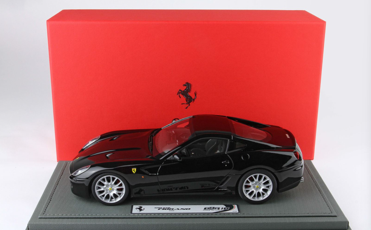 1/18 BBR 2006 Ferrari 599 GTB Fiorano (Black) Car Model Limited 54 Pieces