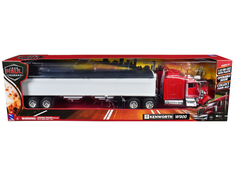 Kenworth W900 Grain Truck Red and White 