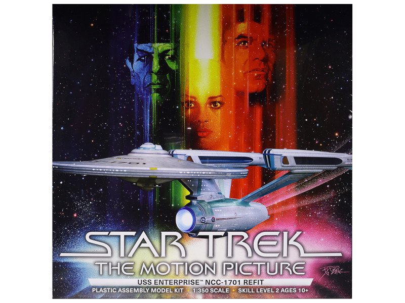 Skill 2 Model Kit U.S.S. Enterprise NCC-1701 Refit Spaceship 