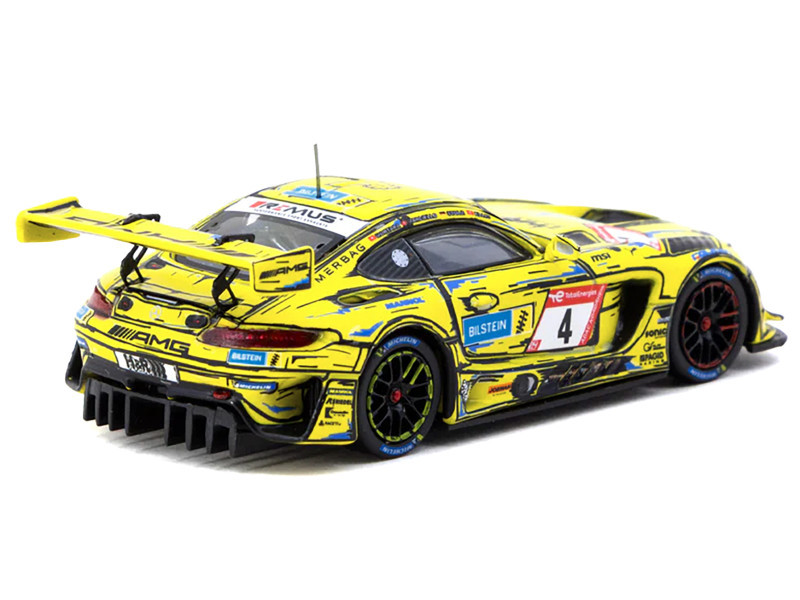 1/64 Tarmac Works Mercedes-AMG GT3 #4 Nurburgring 24H 2023 Diecast Car Model