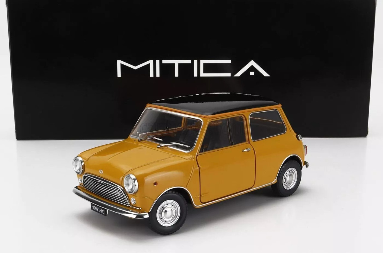 1/18 Mitica 1966 Mini Cooper MK1 (Yellow) Diecast Car Model