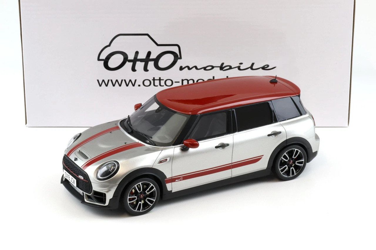 1/18 OTTO 2021 Mini Clubman F54 JCW Melting Silver III Car