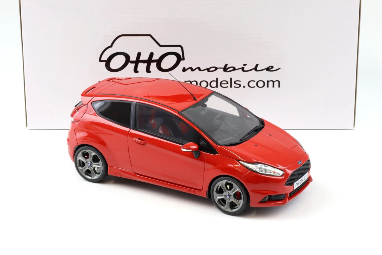 1/18 OTTO 2016 Ford Fiesta MK7 ST Race Red BRQA Car Model