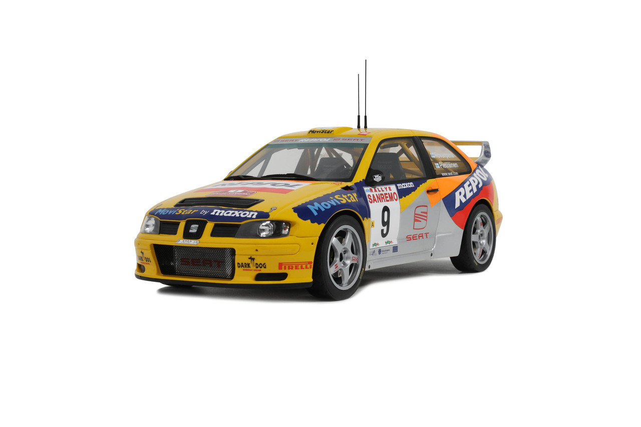 1/18 OTTO 1999 Seat Cordoba Evo 2 WRC H. Rovanpera San Remo