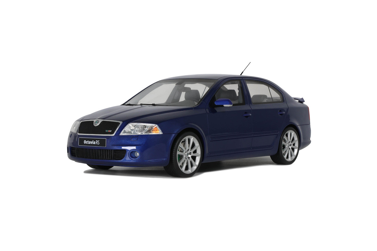 1/18 OTTO 2006 Skoda Octavia RS 2.0 TFSI Race Blue Metallic Car