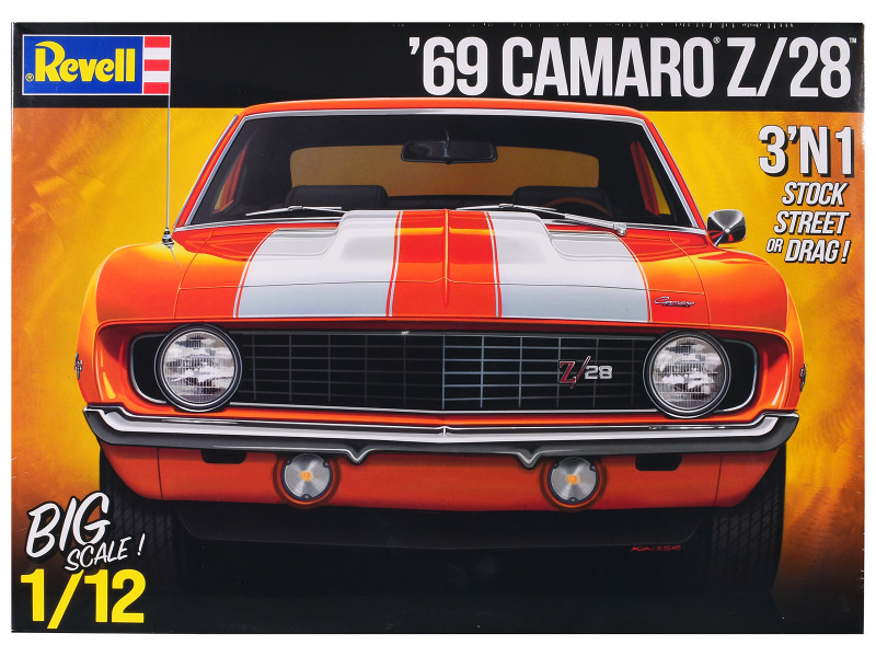 Level 5 Model Kit 1969 Chevrolet Camaro Z/28 3-in-1 Kit 1/12 Scale