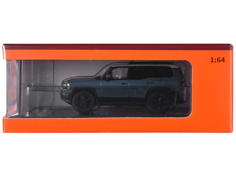 Toyota Land Cruiser Prado 250 Blue with White Top 1/64 Diecast