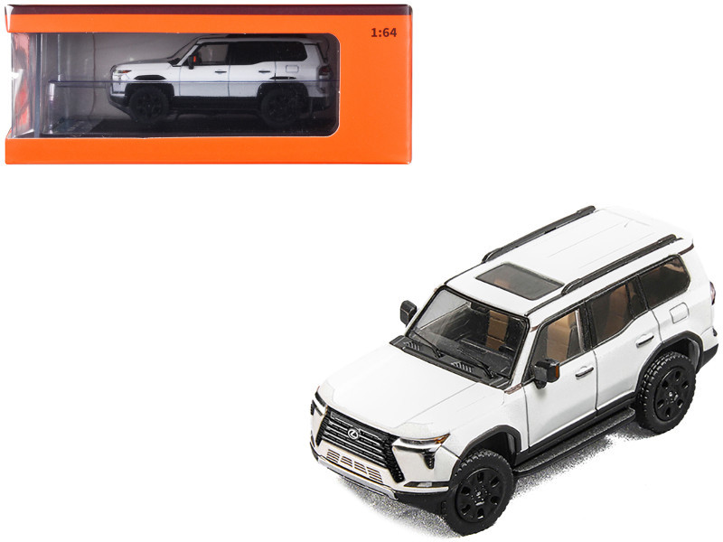 Lexus GX550 White 1/64 Diecast Model Car by GCD - LIVECARMODEL.com