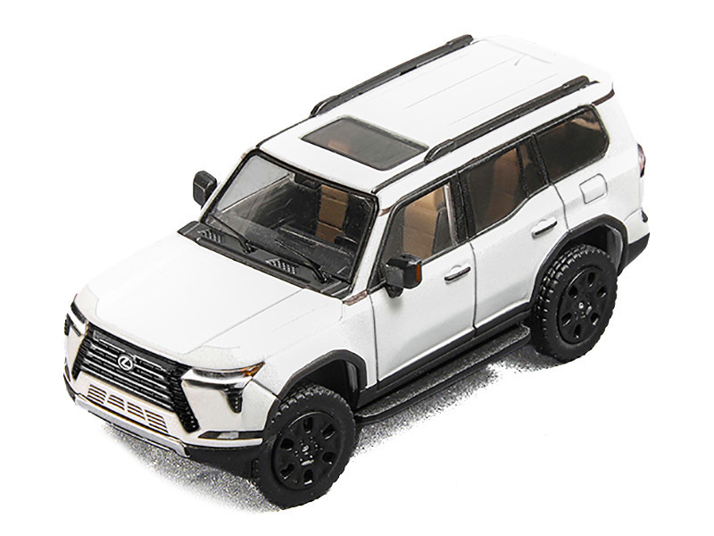 Lexus GX550 White 1/64 Diecast Model Car by GCD - LIVECARMODEL.com