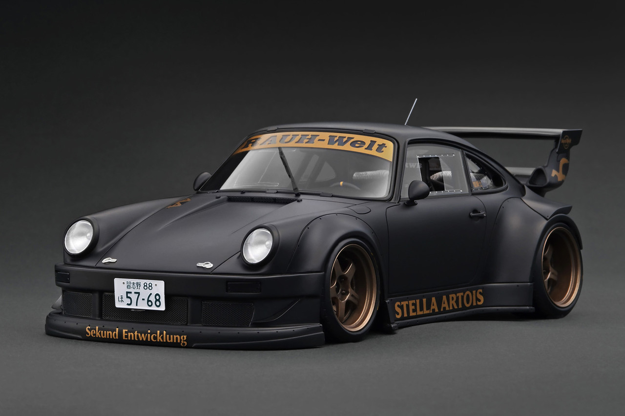 1/18 IG Ignition Model Porsche 911 RWB 930 (Matte Black) Car Model