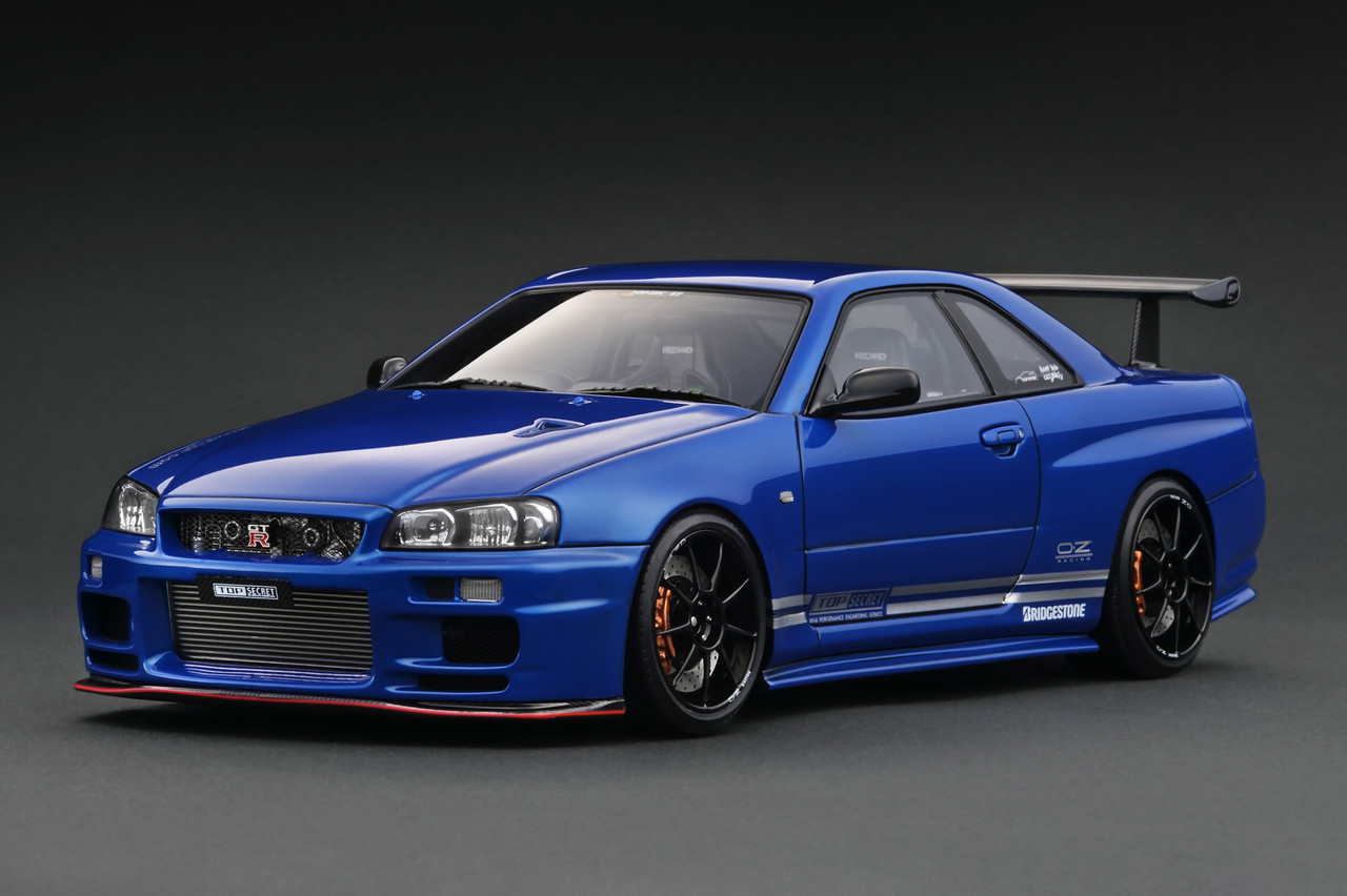 ミニカー ignition model Nissan Skyline GT-R R34 1/18 IG Ignition Model Nissan Skyline GT-R GTR R34 TOP SECRET 34GT