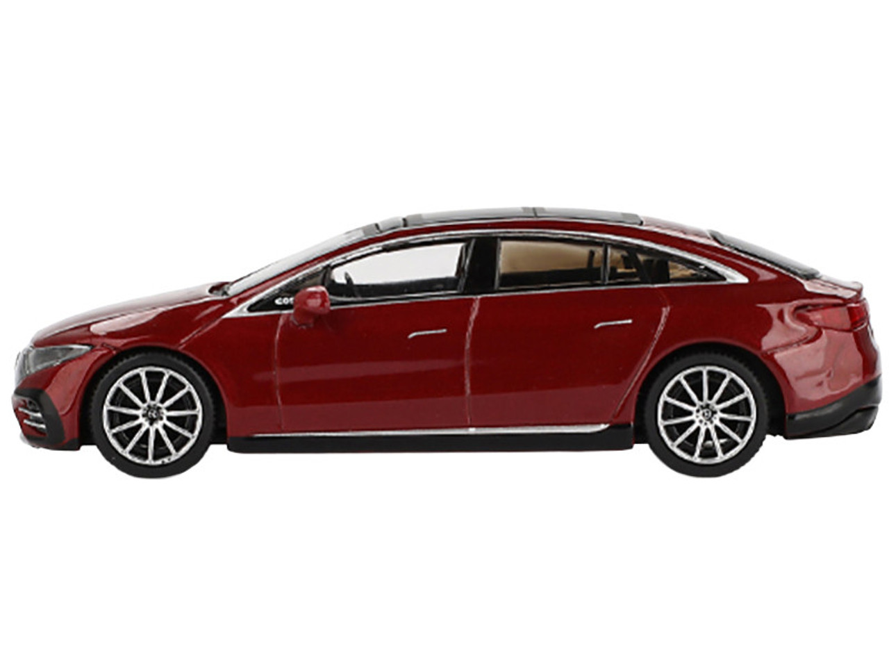 1/64 Mini GT Mercedes-Benz EQS 580 4MATIC (Red Metallic) Diecast Car Model