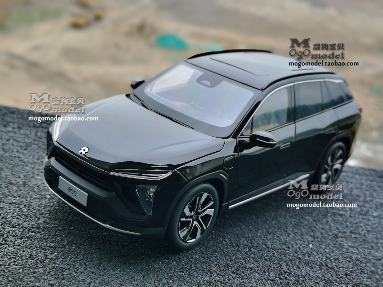 1/18 Dealer Edition NIO ES6 (Black) Diecast Car Model