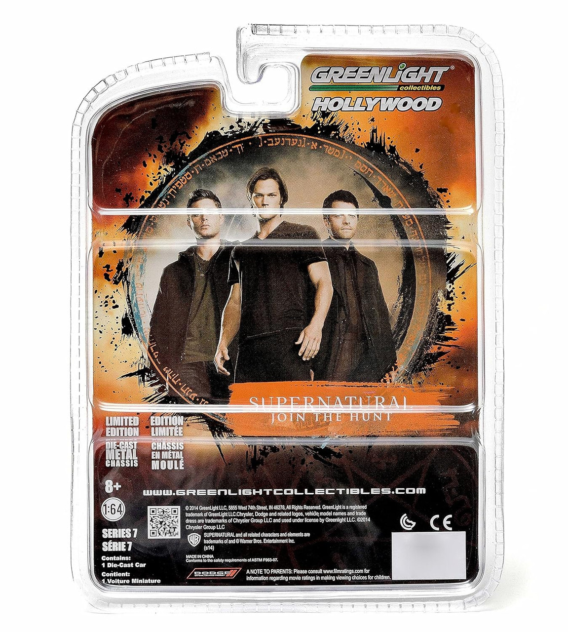 1/64 Greenlight Supernatural (TV Series 2005-Current) 1970 Dodge