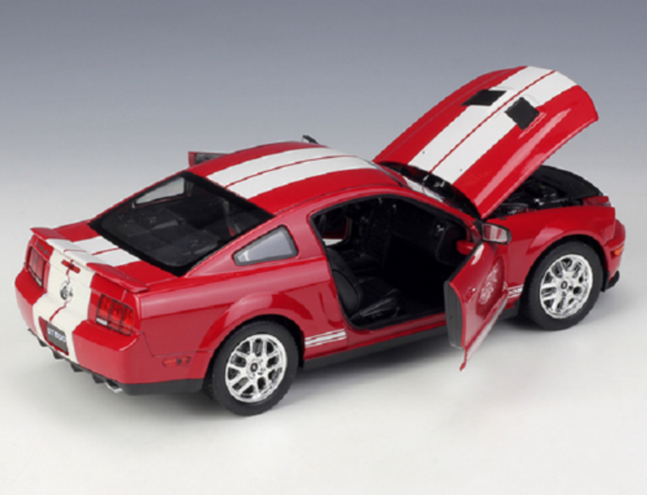 1/24 Welly 2007 Ford Mustang Shelby Cobra GT500 (Red) Diecast Car Model
