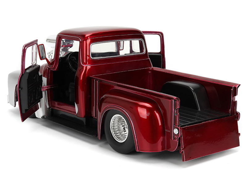 【専用】Ⅰ 1956 Ford F-100 Pickup Truck Red Metallic with Silver Accents and
