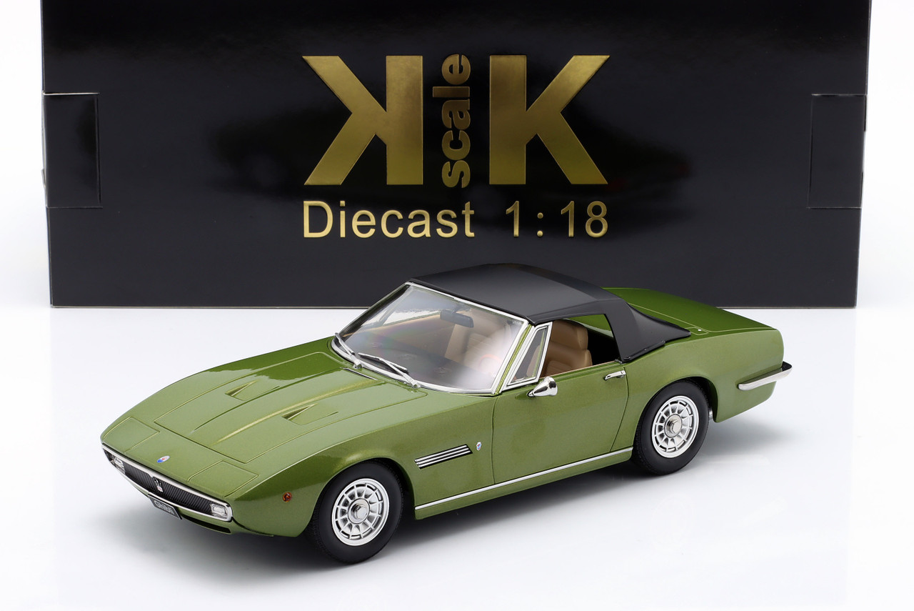 1/18 KK-Scale 1970 Maserati Ghibli Spider (Light Green Metallic