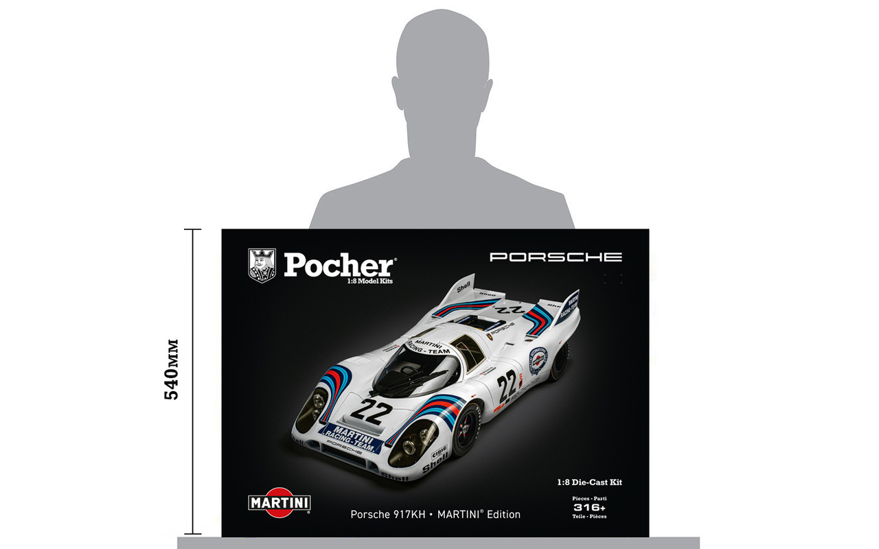 1/8 Pocher Porsche 917K #22 Martini Model Kit - LIVECARMODEL.com