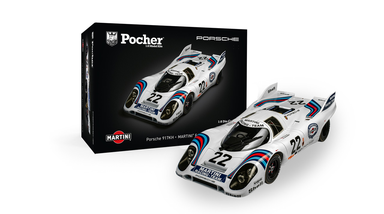 1/8 Pocher Porsche 917K #22 Martini Model Kit - LIVECARMODEL.com
