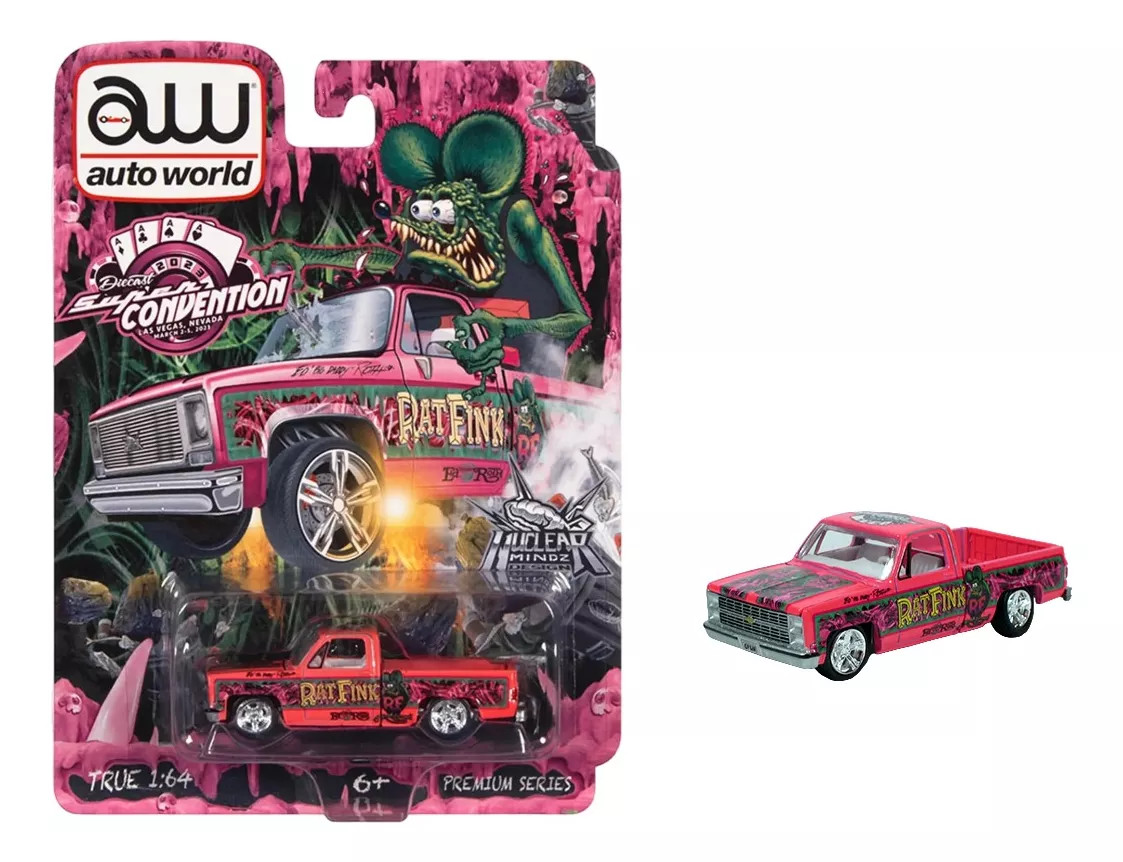 1/64 Auto World 1983 Chevrolet Silverado Lowrider Custom Rat Fink