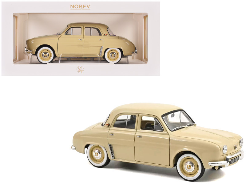 1958 Renault Dauphine Beige 1/18 Diecast Model Car by Norev