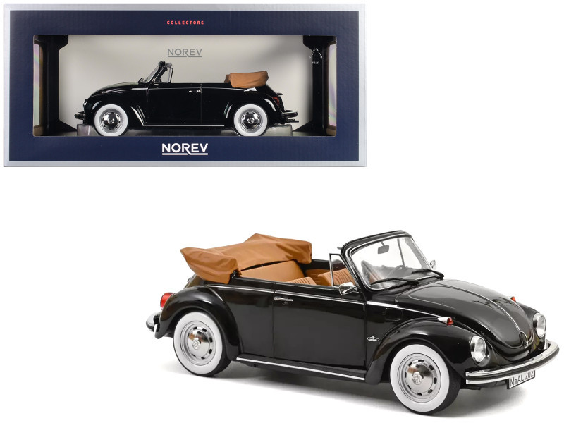1/18 Norev 1973 Volkswagen 1303 Cabriolet (Black) Diecast Car