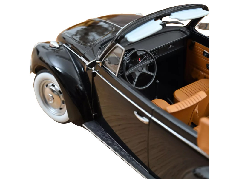 1/18 Norev 1973 Volkswagen 1303 Cabriolet (Black) Diecast Car