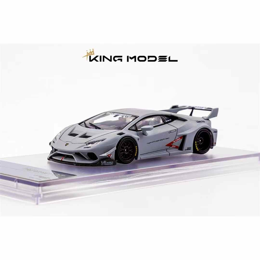 1/64 King Model Lamborghini Huracan LBWK (Fighter Grey) Diecast