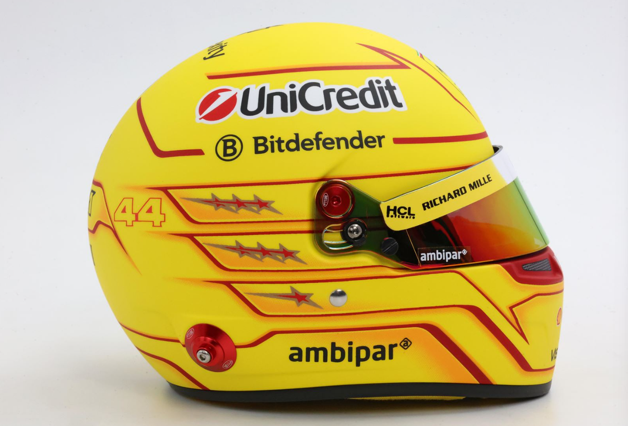 1/2 Bell 2025 Formula 1 Ferrari #44 Lewis Hamilton Helmet Model