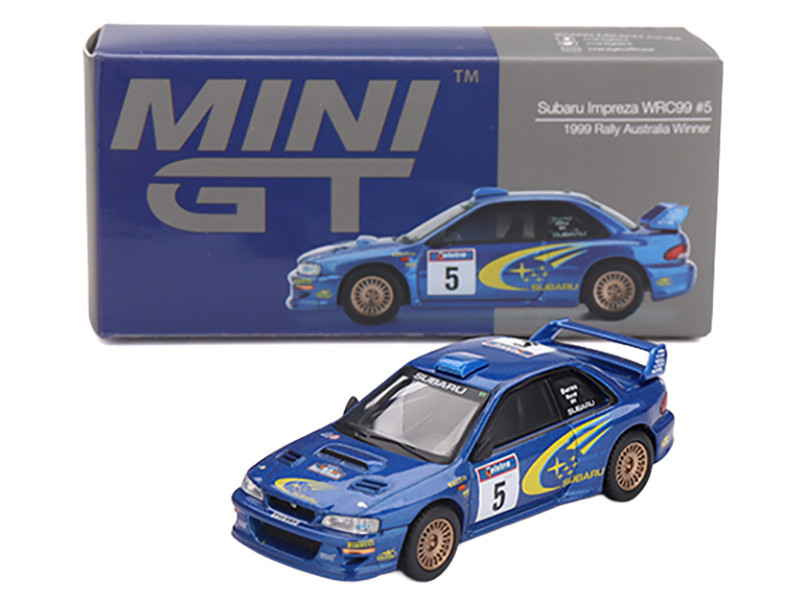 1/64 Mini GT Subaru Impreza WRC98 1998 Rally Monte-Carlo 3rd Place #3 Diecast Car Model